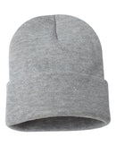 Solid 12" Cuffed Beanie | Sportsman SP12 | Embroidery (2.25" X 4")