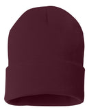 Solid 12" Cuffed Beanie | Sportsman SP12 | Embroidery (2.25" X 4")