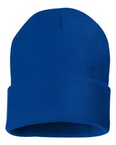 Solid 12" Cuffed Beanie | Sportsman SP12 | Embroidery (2.25" X 4")