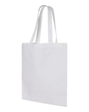 Economical Tote Bag | Q-Tees QTB | Small Embroidery (4" X 4")