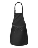 Mid Length Aprons | Q-Tees Q4350 | Small Embroidery (4" X 4")