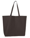 Large Tote Bags 25-Litres | Q-Tees Q600 | Medium Embroidery (7" X 7")