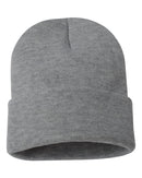 Solid 12" Cuffed Beanie | Sportsman SP12 | Embroidery (2.25" X 4")
