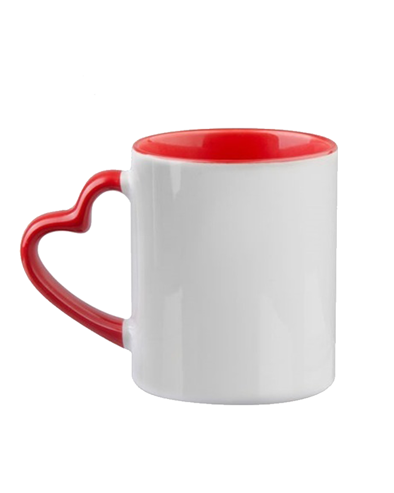 Heart Mugs 11oz | Custom Printed | Sublimation
