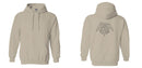 Poly-Cotton Hoodies | Gildan 18500 | Large Embroidery (11" X 7")