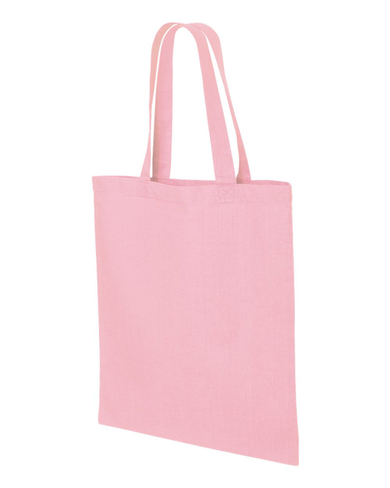 Economical Tote Bag | Q-Tees QTB | Medium Embroidery (7" X 7")