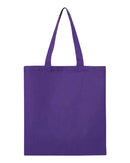 Economical Tote Bag | Q-Tees QTB | Small Embroidery (4" X 4")