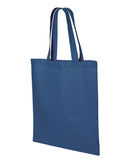 Economical Tote Bag | Q-Tees QTB | Small Embroidery (4" X 4")
