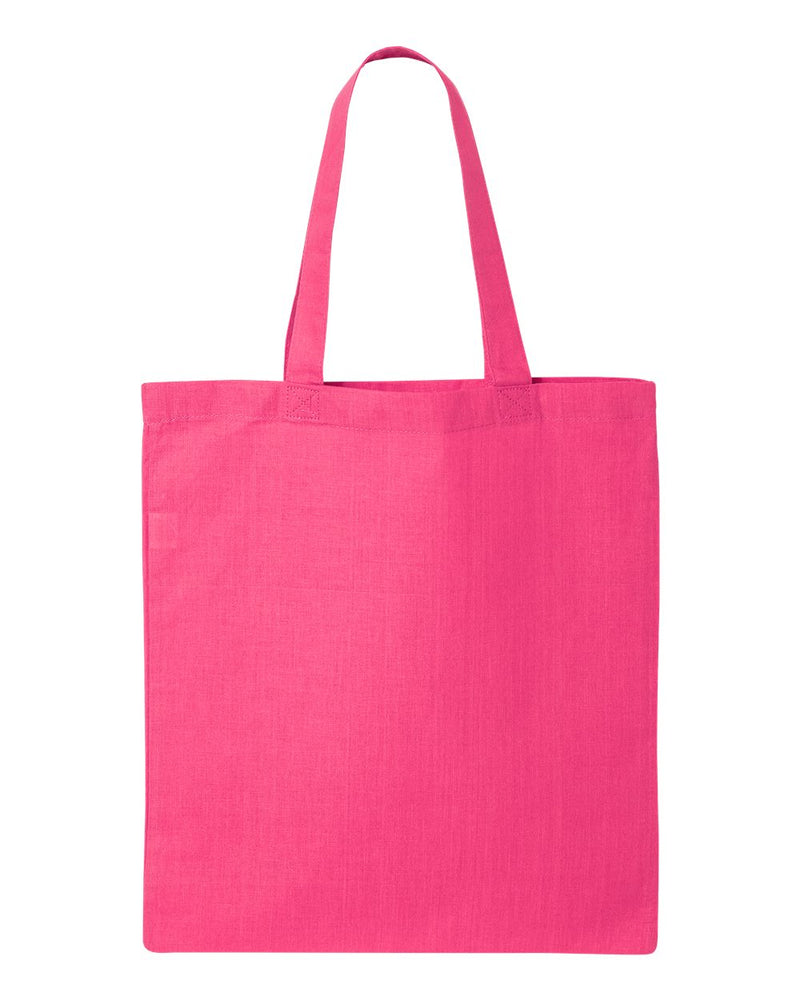 Economical Tote Bag | Q-Tees QTB | Medium Embroidery (7" X 7")