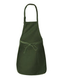 Mid Length Aprons | Q-Tees Q4350 | Small Embroidery (4" X 4")
