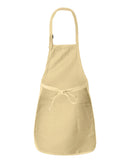 Mid Length Aprons | Q-Tees Q4350 | Small Embroidery (4" X 4")