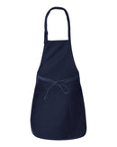 Mid Length Aprons | Q-Tees Q4350 | Small Embroidery (4" X 4")