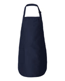 Mid Length Aprons | Q-Tees Q4350 | Small Embroidery (4" X 4")