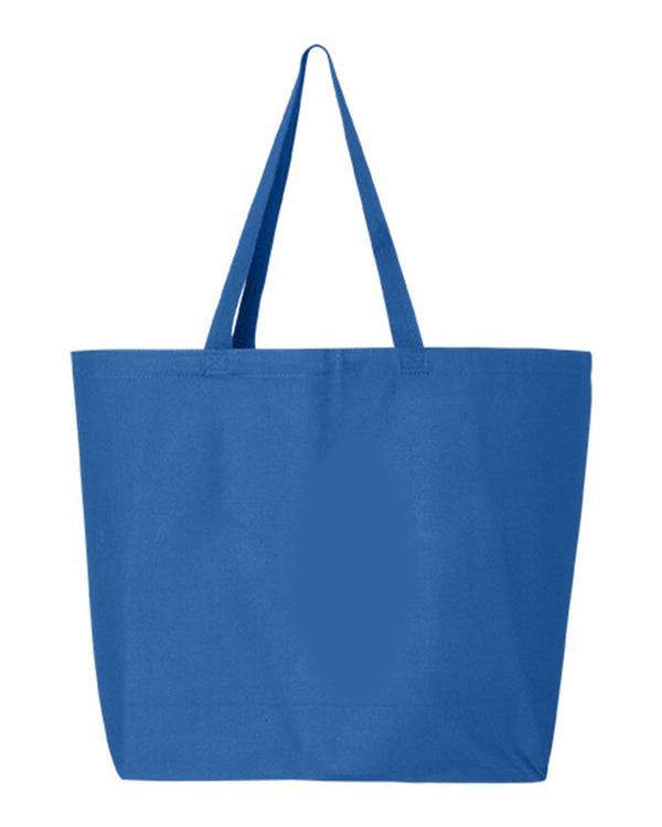 Large Tote Bags 25-Litres | Q-Tees Q600 | Medium Embroidery (7" X 7")