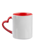 Tasses en cœur 11oz. | Impression Personnalisée | Sublimation (panoramique)